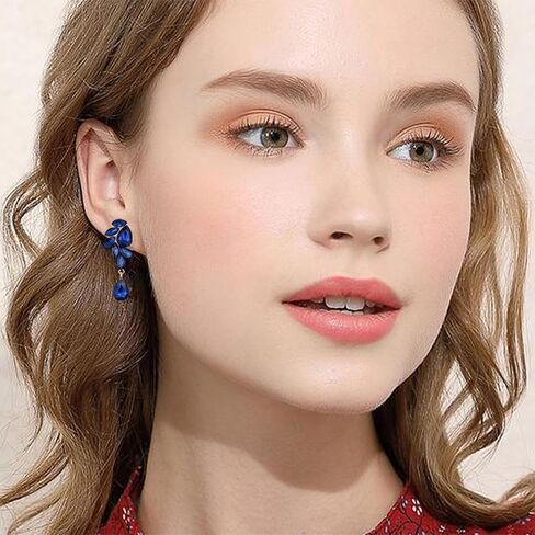 Rhinestone Earrings for Women Bridal Wedding Earrings Crystal Earrings for Brides Sparkly Drop Earrings Party Prom Wedding Guest Dresses for Women in Kuwait