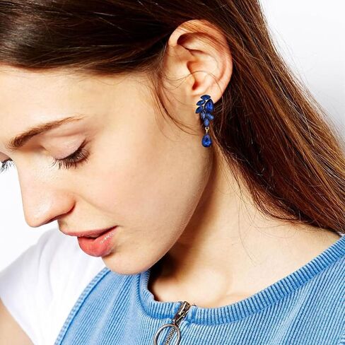Rhinestone Earrings for Women Bridal Wedding Earrings Crystal Earrings for Brides Sparkly Drop Earrings Party Prom Wedding Guest Dresses for Women in Kuwait