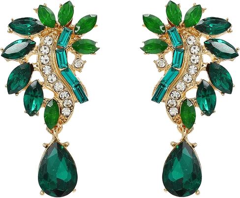 Rhinestone Earrings for Women Bridal Wedding Earrings Crystal Earrings for Brides Sparkly Drop Earrings Party Prom Wedding Guest Dresses for Women in Kuwait