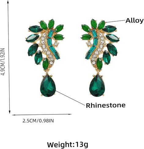 Rhinestone Earrings for Women Bridal Wedding Earrings Crystal Earrings for Brides Sparkly Drop Earrings Party Prom Wedding Guest Dresses for Women in Kuwait