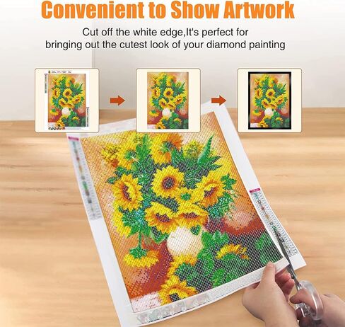 2 Pcs Flexible PVC Frames for Diamond Art, for 30*40 cm Diamond Painting (Need Trimming) , for 10x14inch Picture, Not Wood Frame, Self-Adhesive Magnetic Frame for Home Decor Wall Door Fridge (Black) in Saudi Arabia