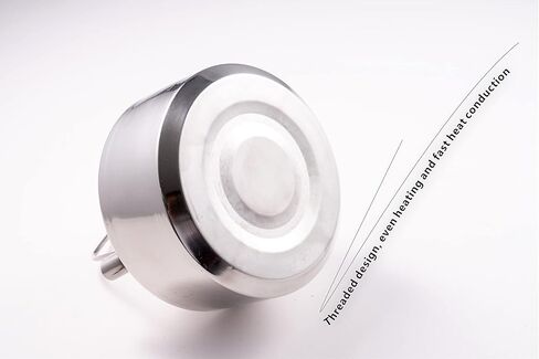 غلاية تخييم سعة 1.2 لتر، وعاء قهوة من الفولاذ المقاوم للصدأ، غلاية شاي محمولة في الهواء الطلق يمكن تسخينها مباشرة in Kuwait