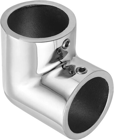 uxcell Boat Handrail Fitting, 2-Way Elbow Pipe Connector Marine Grade 316 Stainless Steel Pipe Fitting Connector 4mm for 1-3/16inch OD Tube Shelves Display Racks in Saudi Arabia