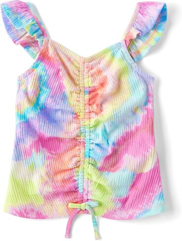 The Children's Place Girls' Cinch Front Flutter Tee in Saudi Arabia