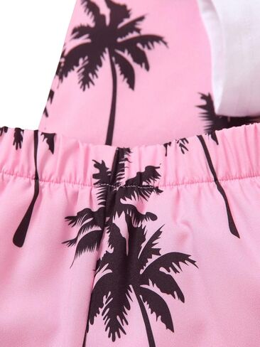 Floerns Boy's 3 Piece Outfit Tropical Print Blouse and Tee Shirts with Shorts Set in Saudi Arabia