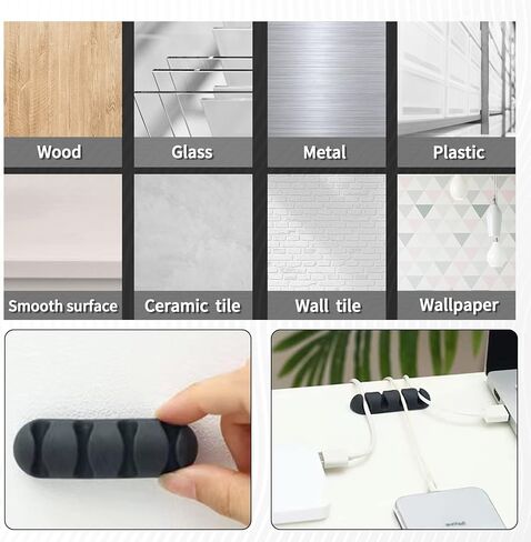 140 حزمة مجموعة إدارة سلك الكابل، DPISILYY 120+20 ربط حلقة ربط الكابلات وأشرطة شاحن منظم سلك للكابلات الفوضوية المكتبية وملحقات الكمبيوتر الشخصي in Kuwait