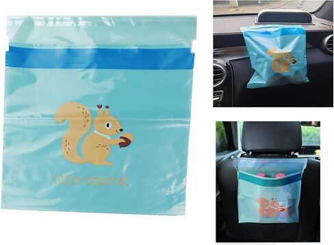Car Trash Bags, Disposable Trash Bags with a Seal, Kitchen, Bedroom, Office, Bathroom 20PCS White in Saudi Arabia