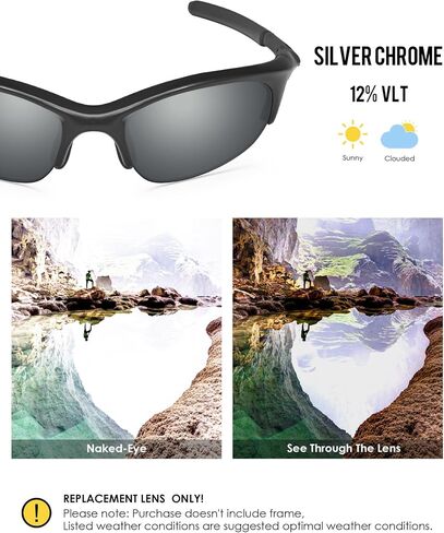 طقم عدسات وجوارب بديلة من BLAZERBUCK لنظارة Oakley Half Jacket الشمسية in Saudi Arabia