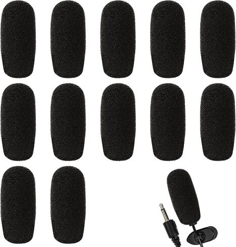 Microphone Cover, 12 Pcs Microphone Covers Foam, Microphone Windscreen, Mic Cover, Mic Covers for Microphones Suitable for Most Standard Handheld Microphone in Saudi Arabia