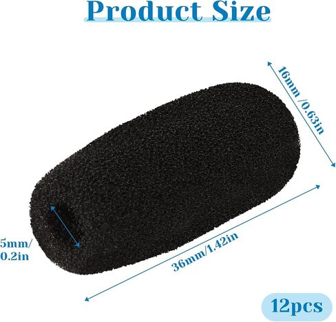 Microphone Cover, 12 Pcs Microphone Covers Foam, Microphone Windscreen, Mic Cover, Mic Covers for Microphones Suitable for Most Standard Handheld Microphone in Saudi Arabia
