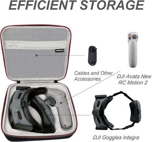 حقيبة تخزين ذات هيكل صلب لجهاز DJI Avata Drone Pro-View Combo ووحدة التحكم DJI RC Motion 2 in Kuwait