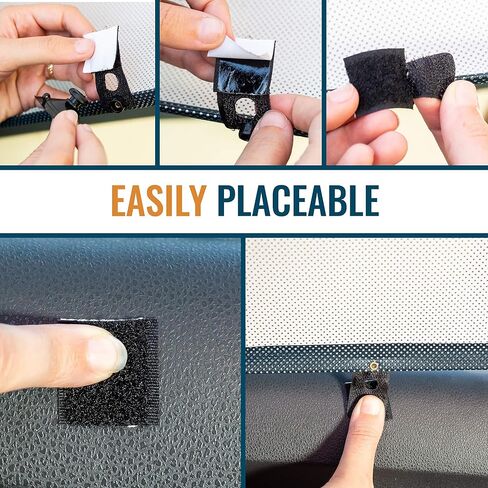 Car Side Window Sunshades - 2 Pack. Universal Roller Blind to Protect Baby, Kids, Pets and Passengers in The Back Seat from Harmful UV Rays and Heat. for a Cooler Car. Easy to Install. by Barucci in Saudi Arabia