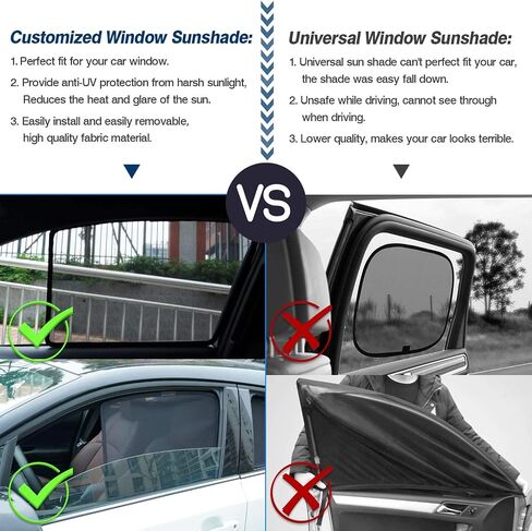 Mixsuper مخصص مناسب لظل النافذة Subaru Forester 2019-2023 نافذة جانبية قابلة للطي للحماية من الشمس وهج وقناع للأشعة فوق البنفسجية يبقي سيارتك باردة 6 قطع in Saudi Arabia