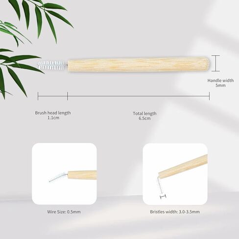 فرش الخيزران بين الأسنان، مقبض صديق للبيئة وقابل للتحلل، منظف بين الأسنان قابل للتحلل الحيوي، عدد 16 in Kuwait