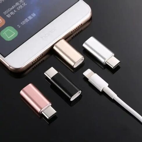 عبوتان من محول الشحن السريع Lightning إلى USB-C المتوافق مع iPhone 15 وiPad وMacBook وSamsung وأجهزة الكمبيوتر المحمولة والمزيد in Saudi Arabia