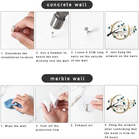 ديكور حائط معدني ثلاثي الأبعاد لغرفة المعيشة، مجموعة من قطعتين من منحوتات الحائط الفنية المعدنية من أوراق الجنكة الذهبية، ديكور معلق على الحائط مقاس 48 × 28 بوصة لغرفة نوم المكتب والمنزل in Kuwait