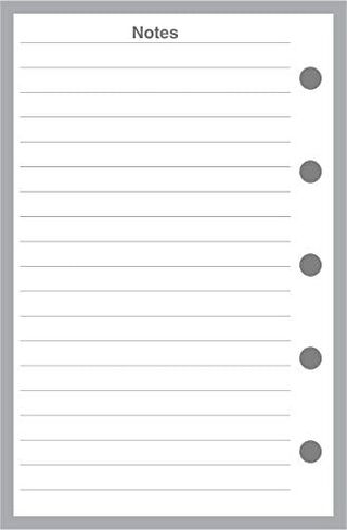 حجم صغير لقائمة المهام، مقاس ومثقوب لجهاز Filofax Mini Notebook (2.75 بوصة × 4.25 بوصة) in Kuwait
