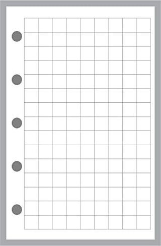حجم صغير لقائمة المهام، مقاس ومثقوب لجهاز Filofax Mini Notebook (2.75 بوصة × 4.25 بوصة) in Kuwait