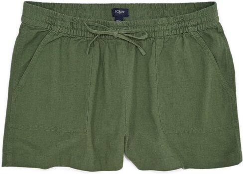 J.Crew Mercantile Women's 3" Linen Blend Drawstring Shorts in Saudi Arabia