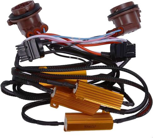 2 Pack 50W 6 Ohm 3157 4157 Load Resistor Fix Hyper Flash For Switchback LED Turn Signal Light 12V in Saudi Arabia