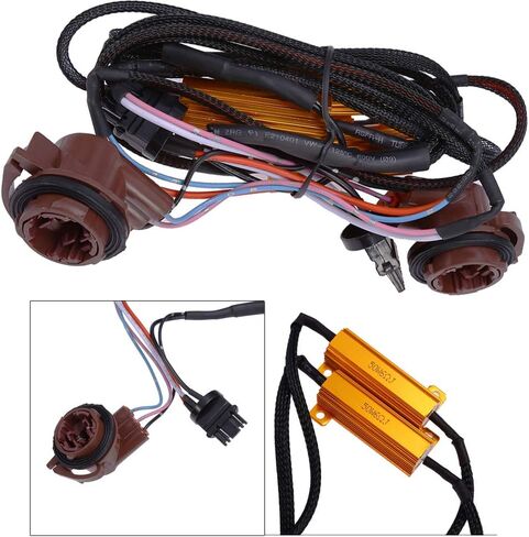 2 Pack 50W 6 Ohm 3157 4157 Load Resistor Fix Hyper Flash For Switchback LED Turn Signal Light 12V in Saudi Arabia