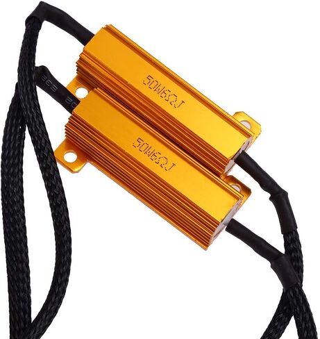 2 Pack 50W 6 Ohm 3157 4157 Load Resistor Fix Hyper Flash For Switchback LED Turn Signal Light 12V in Saudi Arabia