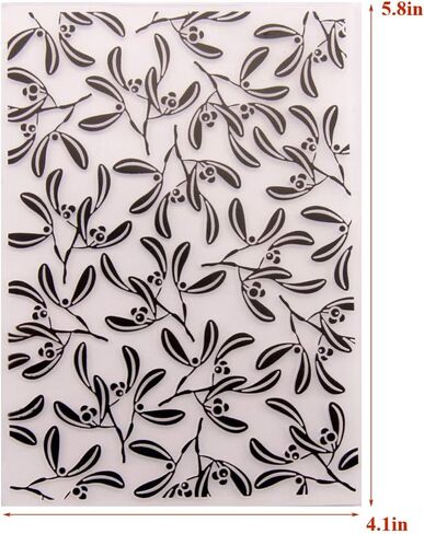 مجلدات LZBRDY مقاس 4.1 × 5.8 بوصة لأوراق الشجر البلاستيكية والنقش لصنع البطاقات ومجلدات النقش للقصاصات وعيد الميلاد in Kuwait