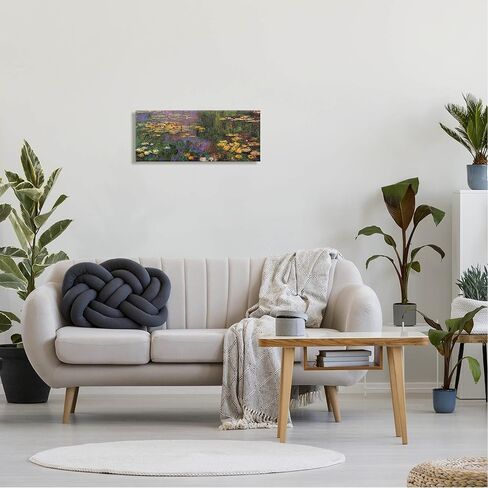 لوحة فنية جدارية من القماش بمنظر طبيعي من Stupell Industries Pond Lily، تصميم بواسطة كلود مونيه in Kuwait