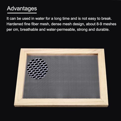 إطار طباعة الشاشة الحريرية 3 قطع من MECCANIXITY، خشب 15.7 × 11.8 بوصة مع 160 شبكة بيضاء لمشروع طباعة الشاشة بنفسك in Kuwait