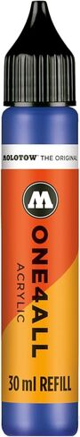 قلم طلاء أكريليك MOLOTOW ONE4ALL، 4 مم، وسط أزرق صادم، 1 لكل واحدة (227.205) in Kuwait
