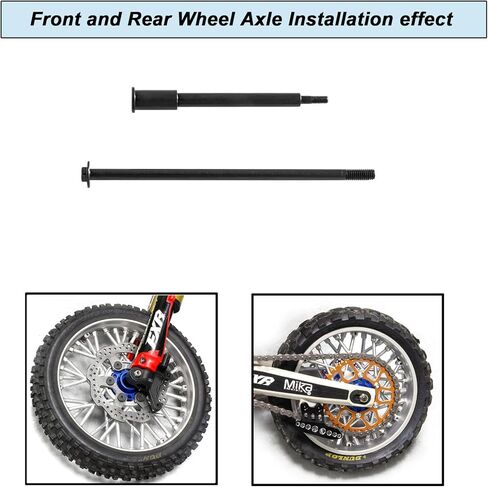 مجموعة عمود ثابت لمحور العجلة الأمامية والخلفية من الفولاذ لأجزاء ترقية دراجة نارية LOSI 1/4 Pro Moto-MX RTR (استبدال الجزء LOS262015) in Kuwait