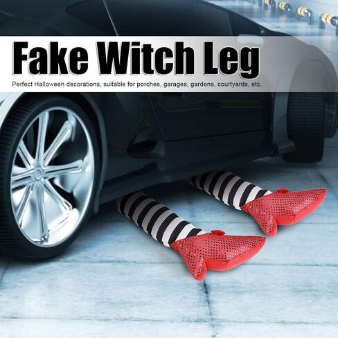 ساق وهمية للساحرة، ديكور دعامة الساحرة للهالوين، زخرفة صناعية وهمية للساق، أرجل الساحرة الشريرة مع حذاء أحمر، ساق ساحرة وهمية لتزيين المنزل المسكون in Kuwait