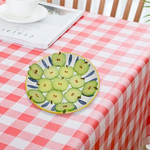 9pcs Artificial Apples Slices Fake Fruit Plastic Home House Kitchen Decoration Photography Props Party Faux Model Festival Office Tabletop Decor in Saudi Arabia