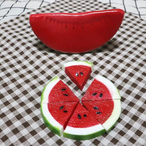 9pcs Artificial Apples Slices Fake Fruit Plastic Home House Kitchen Decoration Photography Props Party Faux Model Festival Office Tabletop Decor in Saudi Arabia
