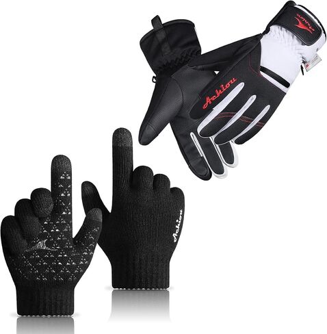 Achiou Winter Knit Gloves and Winter Snow Ski Gloves for Men & Women in Saudi Arabia