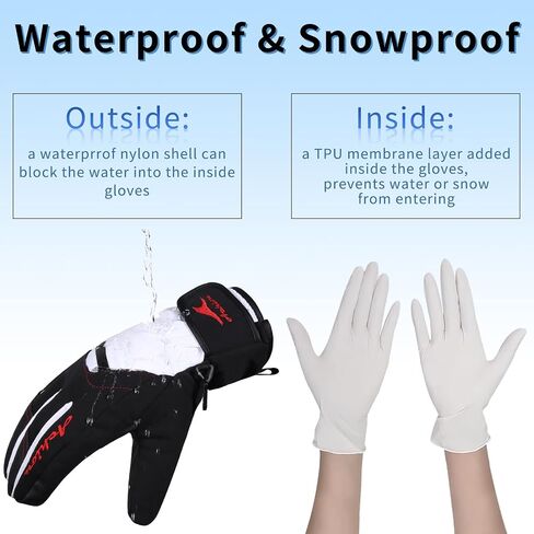 Achiou Winter Knit Gloves and Winter Snow Ski Gloves for Men & Women in Saudi Arabia