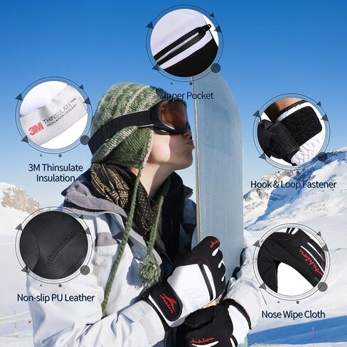 Achiou Winter Knit Gloves and Winter Snow Ski Gloves for Men & Women in Saudi Arabia
