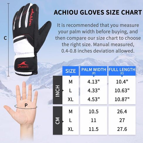 Achiou Winter Knit Gloves and Winter Snow Ski Gloves for Men & Women in Saudi Arabia
