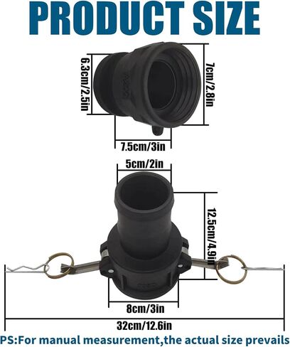 تجهيزات قفل Camlock من مادة البولي بروبيلين (2 بوصة من النوع C) وتركيبات قفل Camlock من البولي بروبيلين مقاس 2 بوصة من النوع A مع حشية Camlock بالداخل in Kuwait