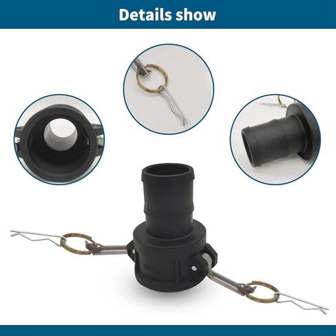 تجهيزات قفل Camlock من مادة البولي بروبيلين (2 بوصة من النوع C) وتركيبات قفل Camlock من البولي بروبيلين مقاس 2 بوصة من النوع A مع حشية Camlock بالداخل in Kuwait