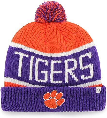 47 Brand Calgary Cuffed Premium Beanie Hat with POM POM - NCAA Cuff Winter Knit Cap in Saudi Arabia