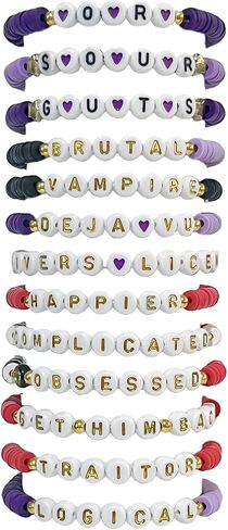 YANMIN Handmade Stretch Friendship Bracelets for Teen Girls Singer Inspired Merch Outfits Decoration Girls Birthday Gifts Clay Beaded Friendship Bracelets Bulk for Music Fans in Saudi Arabia