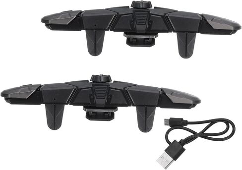 MECCANIXITY Gaming Trigger Mobile Game Controller 1 زوج G15 Fire Key Burst Shooter أسود للهاتف الخلوي 4.7-6.5 بوصة مع كابل USB 30 سم in Saudi Arabia