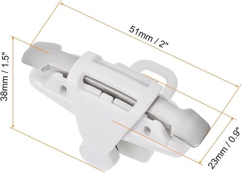 MECCANIXITY Gaming Trigger Mobile Game Controller 1 Pair Fire Keys Sensitive Shoot Adjustable Buckle White for 4.7-6.5 Inch Cell Phone in Saudi Arabia
