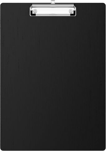 Hongri Aluminum Clipboard, Black Clip Board, Metal Construction Clipboards with Low Profile Metal Clip, 12.5 x 9 Inch Letter Size, Office Supply, Contractor Clipboard.(Black) in Saudi Arabia