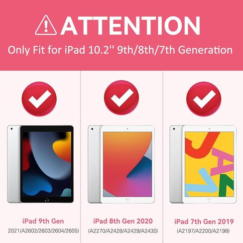 Case for ipad 9th/ 8th/ 7th Generation Case 10.2 Inch (2021/2020/2019), Slim Shockproof Rugged Protective Case for iPad 10.2 Case Built-in Multi Angle Viewing Kickstand, Bk+AlpineGreen in Kuwait