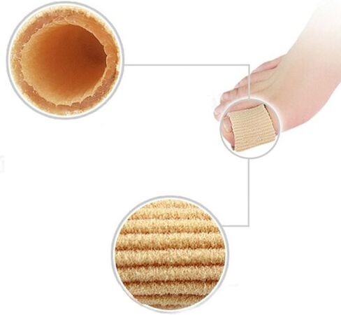 أنابيب مفتوحة من الأمام، واقيات أكمام مبطنة بالجل للذرة، والبثور، والمطرقة، 5 قطع لكل عبوة in Kuwait