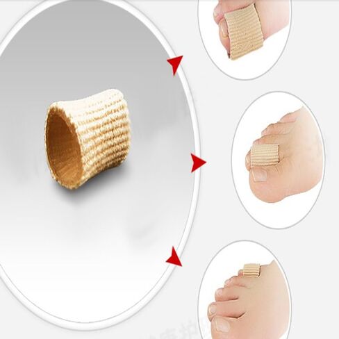 أنابيب مفتوحة من الأمام، واقيات أكمام مبطنة بالجل للذرة، والبثور، والمطرقة، 5 قطع لكل عبوة in Kuwait