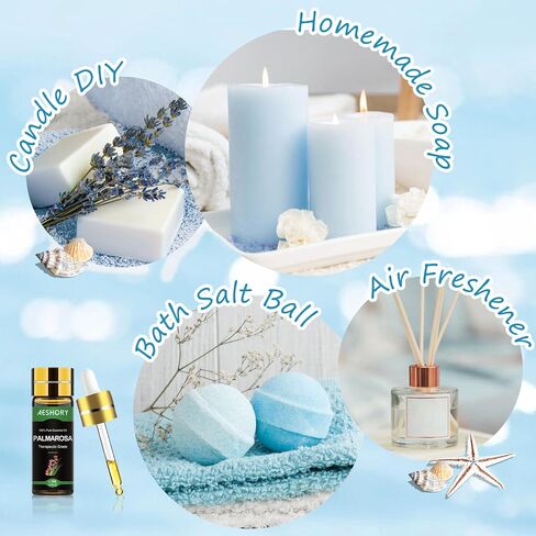 Summer Essential Oils Set - Fragrance Oil for Diffuser, Humidifier, Aromatherapy, Candle Making - in Saudi Arabia