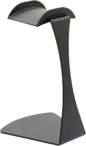 K&M Konig & Meyer 16080.000.55 Headphone Clamp-On Tube Holder | Protective Rubber Padded Arm | Slip-Resistant | Steel Design | Headset Accessory w/ Earbud / Headphone Jack Cable Rack | German Made in Saudi Arabia
